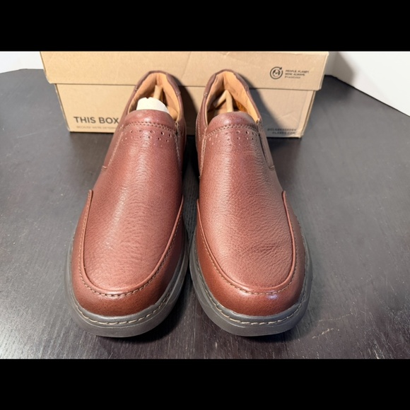 Clarks Un Brawley Step Mahogany Leather Slip On Casual Shoes Mens 12M main image 11